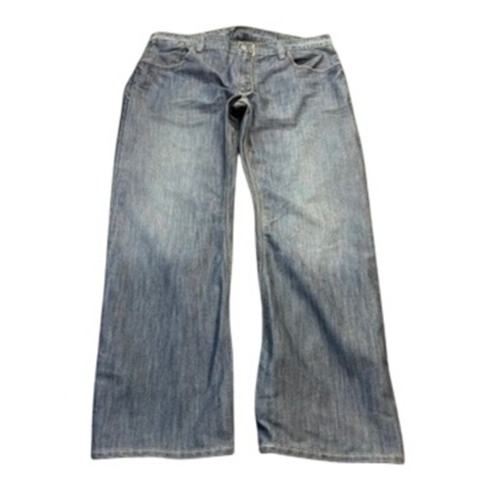Levi's 514 Jeans Mens 40x31 Blue Slim Straight Tri Color Stitch Flap‎ Pocket